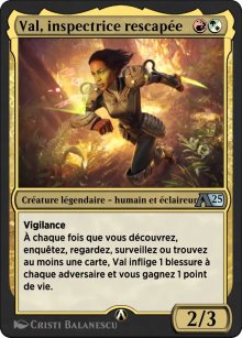 Val, inspectrice rescape - Alchemy: Exclusive Cards