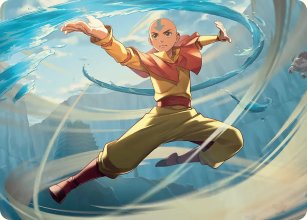 Aang, sauveur exp�ditif - Illustration - Avatar: The Last Airbender - Art Series