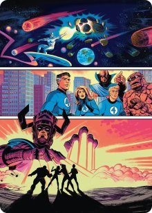 L'arriv�e de Galactus - Illustration - Marvel Super Heroes - Art Series