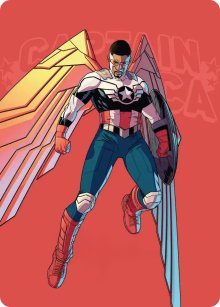 Captain America, ailes de la libert� - Illustration - Marvel Super Heroes - Art Series