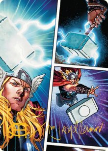 Mj�llnir, marteau de Thor - Illustration - Marvel Super Heroes - Art Series