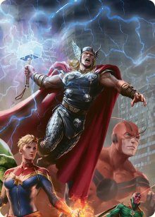 Thor, gardien de Midgard - Illustration - Marvel Super Heroes - Art Series