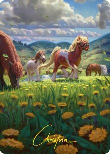 Troupe de poneys - Illustration - The Hobbit - Art Series