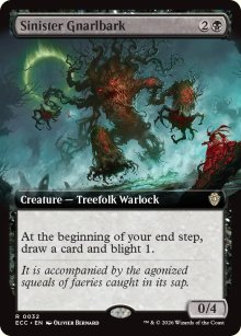 Sinister Gnarlbark - Lorwyn Eclipsed Commander Decks