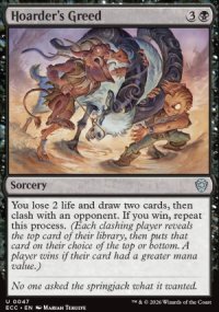 Hoarder's Greed - Lorwyn Eclipsed Commander Decks