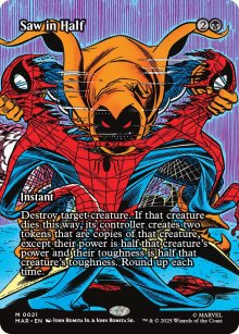 Scier en deux - Marvel