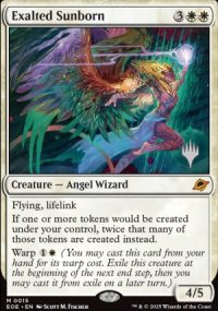 Exalte ne du soleil - Planeswalker symbol stamped promos