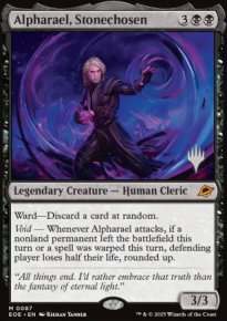 Alpharael, lu de la Pierre - Planeswalker symbol stamped promos