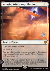 Adagia, bastion battu par les vents - Planeswalker symbol stamped promos