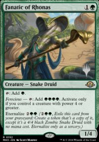 Fanatique de Rhonas - Planeswalker symbol stamped promos