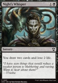 Night's Whisper - Secrets of Strixhaven Commander Decks