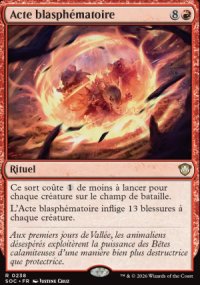 Acte blasph�matoire - Secrets of Strixhaven Commander Decks